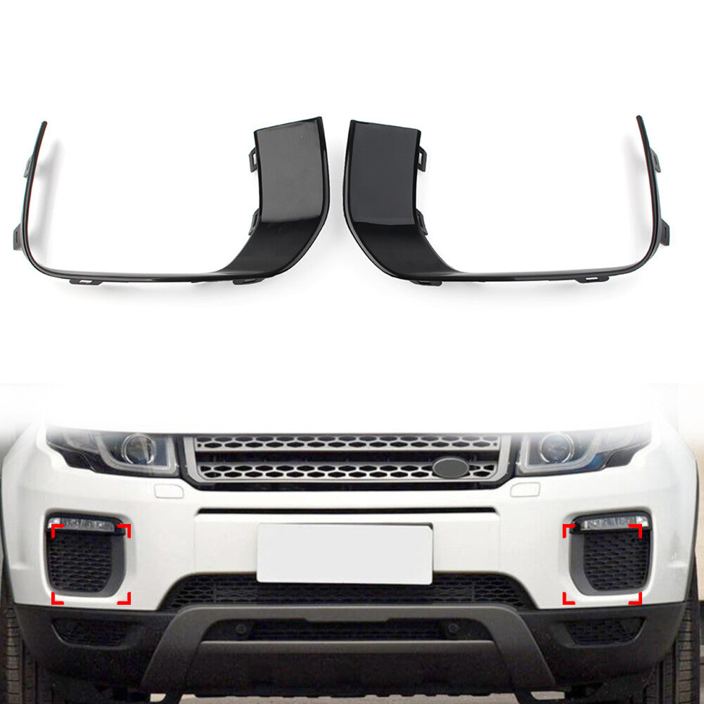 Pair Front Bumper Fog Light Trim for Land Rover for Range Rover Evoque L538 2016-19
