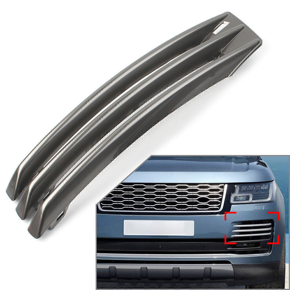 Grey Left Bumper Fog Light Grille Lamps Cover for Land Rover Ranger for Rover L405