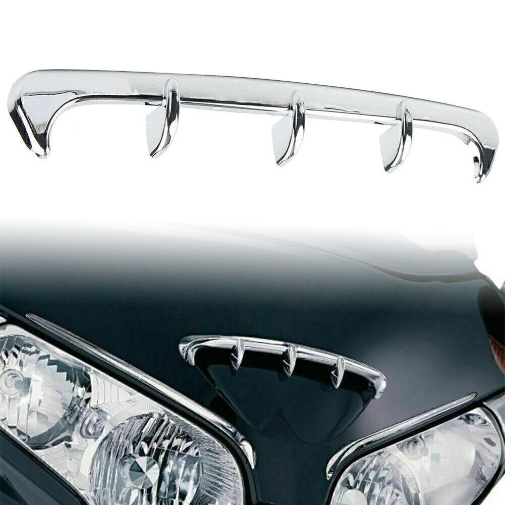 Fairing Scoop Air Vent Duct Trim Chrome Fit for Honda Goldwing GL1800 2001-2011 2010