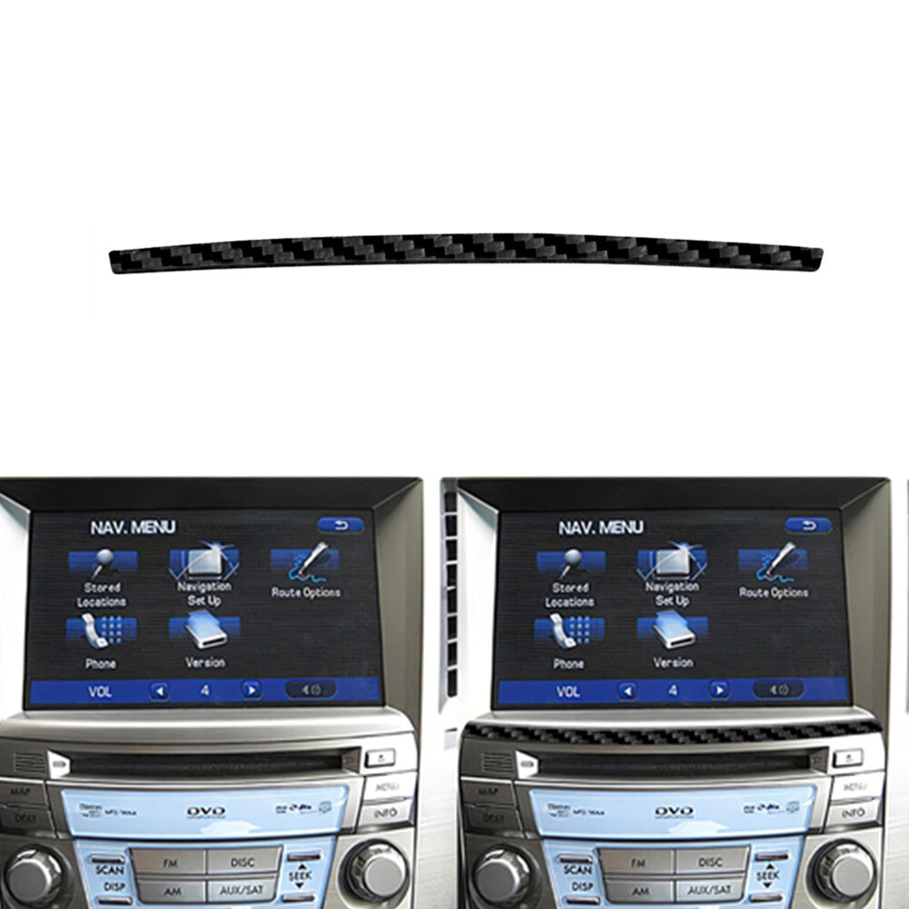 Carbon Fiber Below Navigation Strip Cover for Subaru Legacy Outback 2010-2014