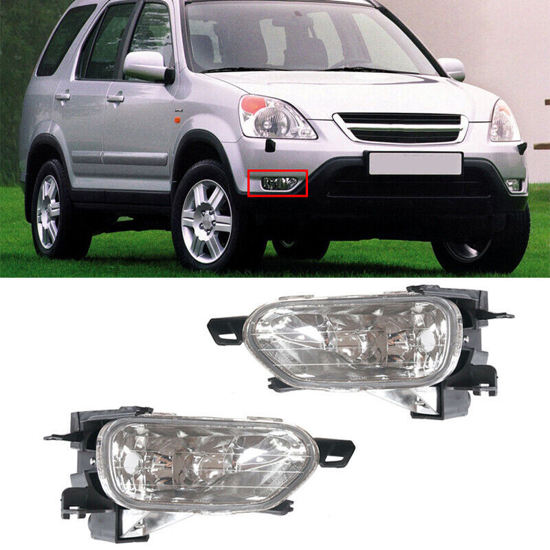 2 Pcs for HONDA CR-V 2002-2004 RD5 RD7 Left Right Front Bumper Lamp Fog Lamp