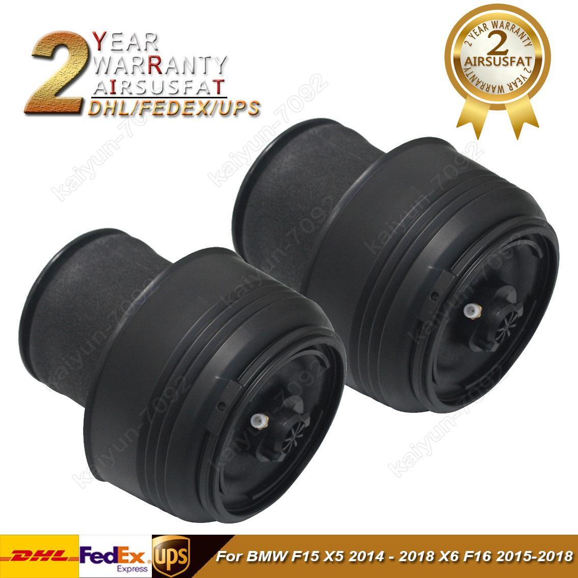 Pair for BMW X5 F15 X6 F16 Rear R+L Air Suspension Spring Bag 37126795013 New