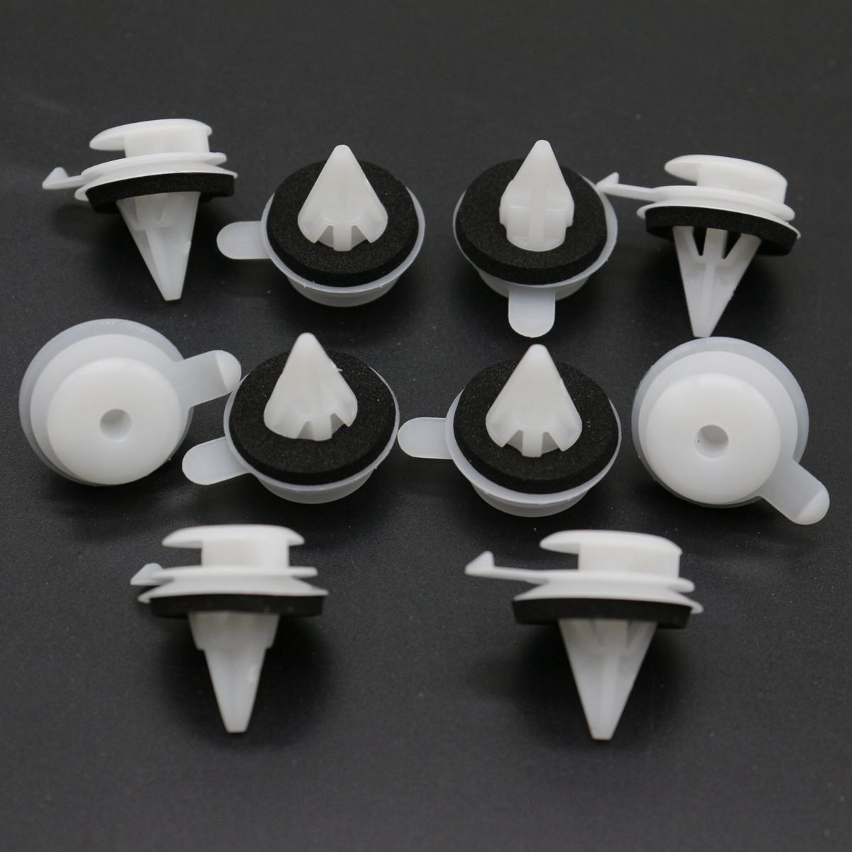 10-Piece Windshield A-Pillar Polished Fastener Clip for Range Rover L322