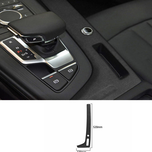 for Audi A4 A5 2017~21 1pcs Black Alcantara Console Gear Shift Frame Cover Decor