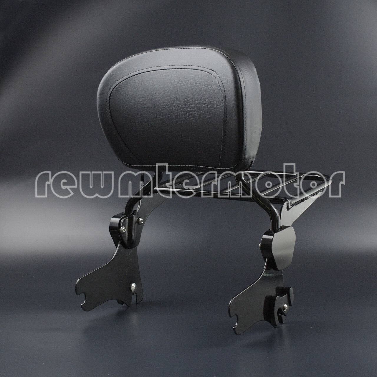 Detachable Backrest Sissy Bar Luggage Rack Fit for Harley Road King Glide FLHX