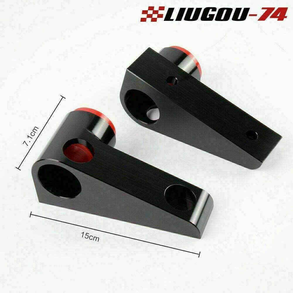 2-Pack Fits 07-16 for Jeep for Wrangler JK Black and Red Sway Stick Bracket Control Arms