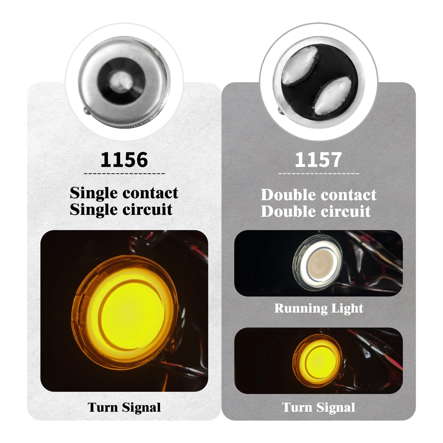 Smoke 1156 Bullet Tracer LED Rear Turn Signal Fit for Harley Sportster Softail