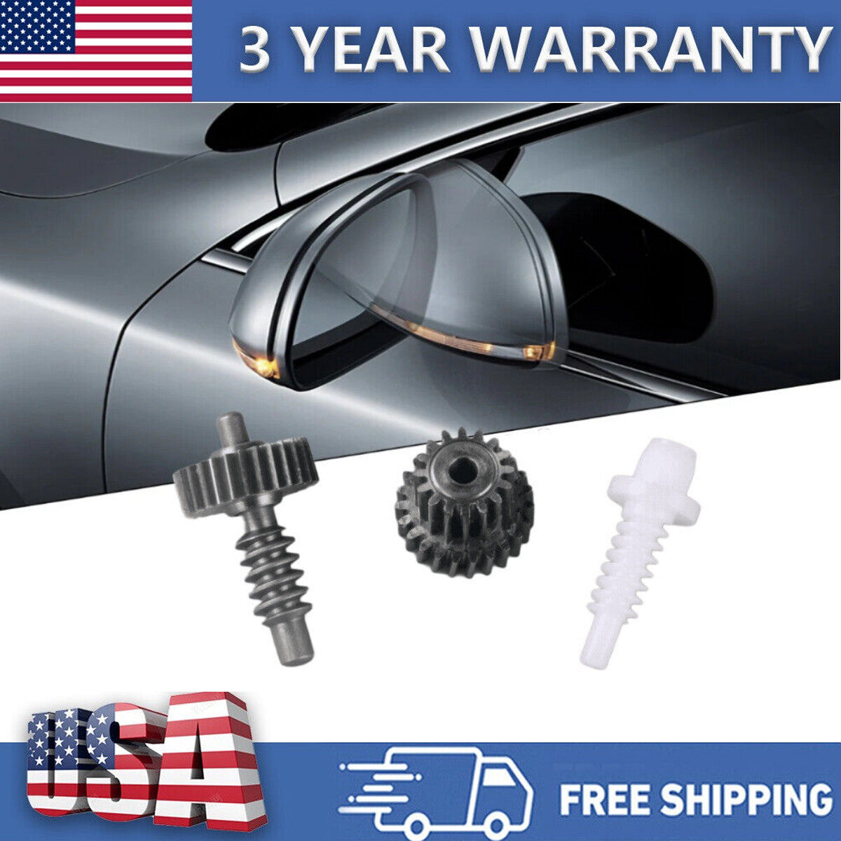4PC SIDE MIRROR FOLDING MOTOR Gear Repair for 2001-2007 for Toyota Sequoia