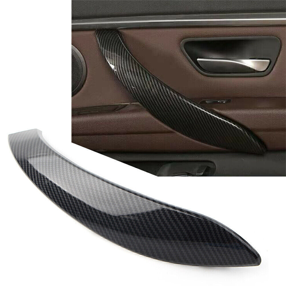 1x Right Inner Door Handle Panel Cover Trim for BMW 3 4 Series 3GT Carbon Fiber