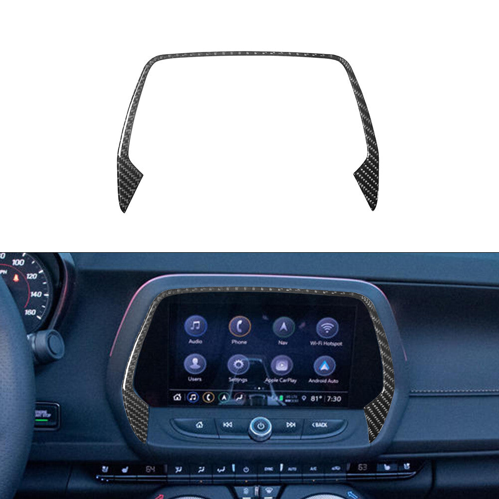 GPS Navigation Screen Panel Frame Cover Trim fit for Chevrolet Camaro 2016-2018
