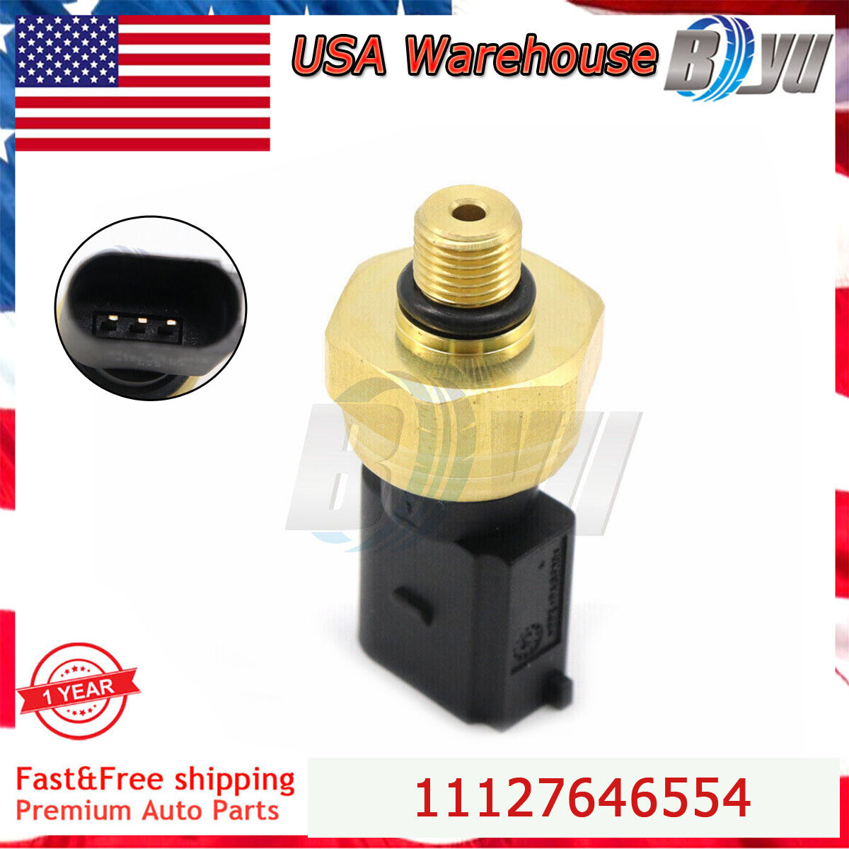 06E906051K Low Fuel Pressure Sensor for VW for Jetta for Passat GTI 2.0L for Audi A4 Quattro