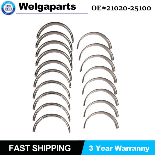 18x Fit for Kia Optima for Hyundai Sonata 2.4L DOHC 16v 21020-2G100 Main Rod Bearings