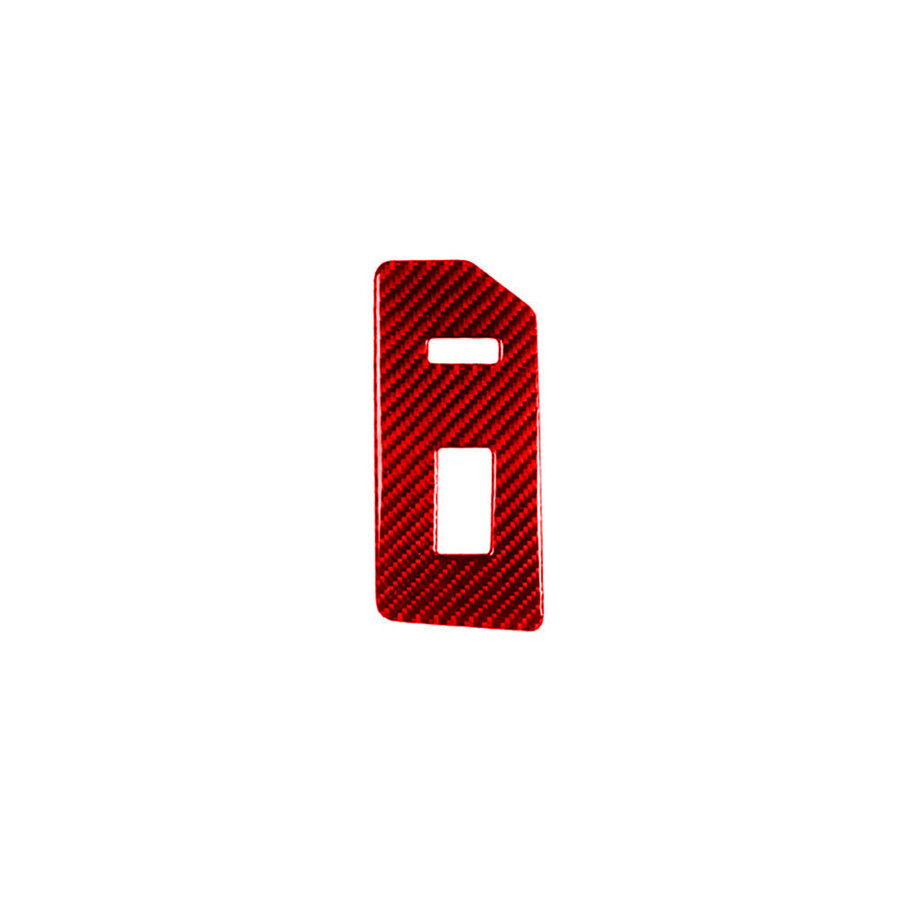 Red Window Lift Button Panel Trim TypeB Carbon Fiber for Toyota FJ Curiser 07-21