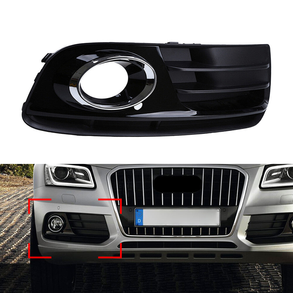 Front Bumper Fog Light Grill Grille Cover Trim for Audi Q5 2013-2017 Right Side