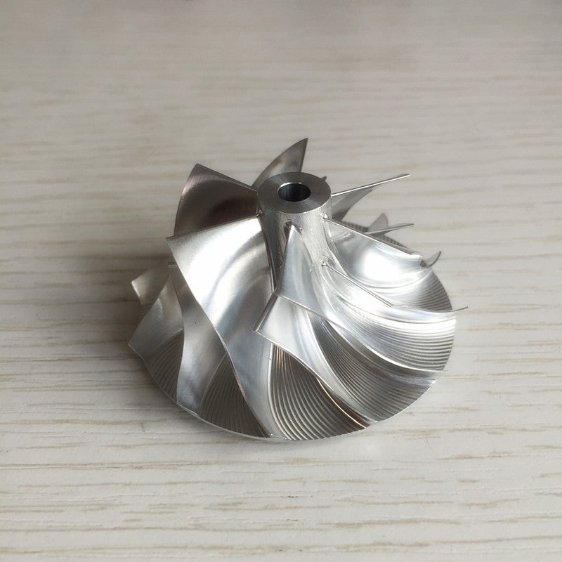 K04 37.84/50.96 mm 6+6 insert performance turbine milling/bulk compressor wheel