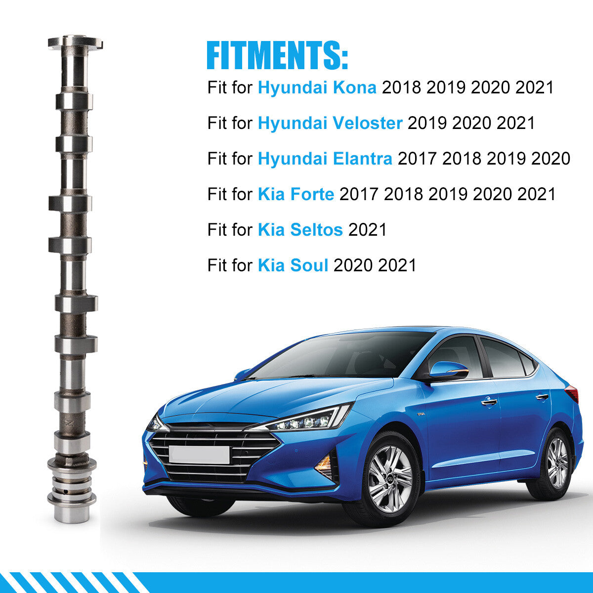 24200-2E084 Exhaust Camshaft 242002E074 For 2017-2021 for Hyundai for Elantra 2.0L AU