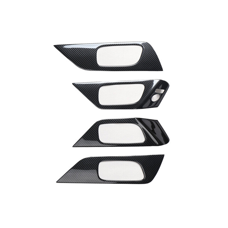 for Nissan Altima 2013-2018 Carbon Fiber Door Handle Trim Cover Interior 4pcs
