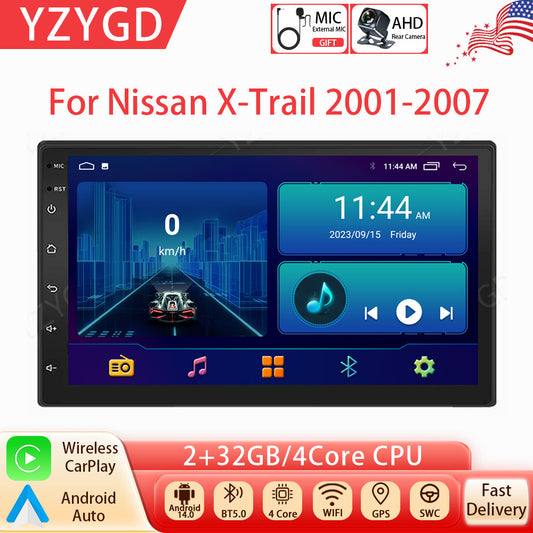 7inch CarPlay for Nissan for X-Trail 2001-2007 Stereo Android Car Radio GPS Screen