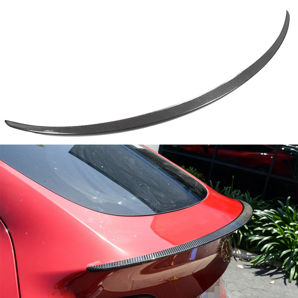 OE-Style Real Carbon Fiber Rear Trunk Spoiler Wing For 2020-2023 for Tesla for Model Y