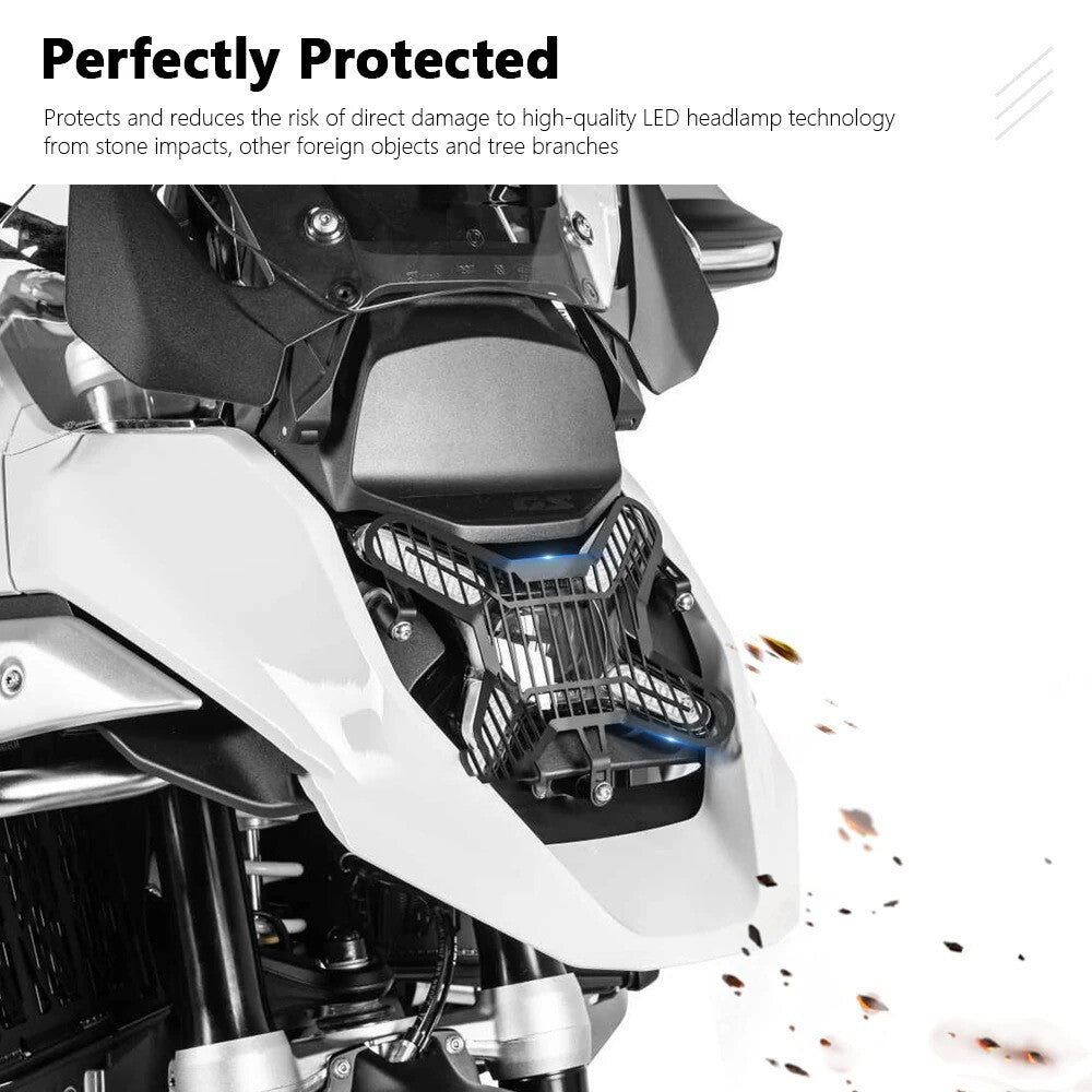 New Motorcycle LED Headlight Guard Protector Grille Cover for BMW R1300GS 23 24
