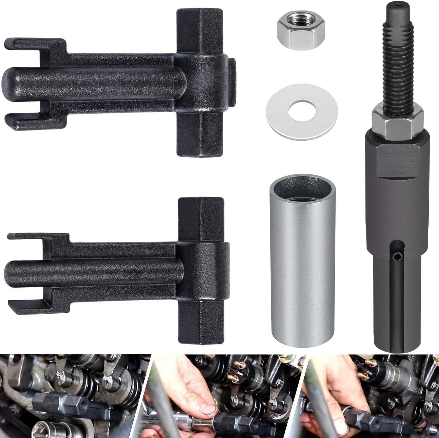 6778 6779 Injector Puller+7222 Injector Tube Remover Tool For GM 6.6L Duramax