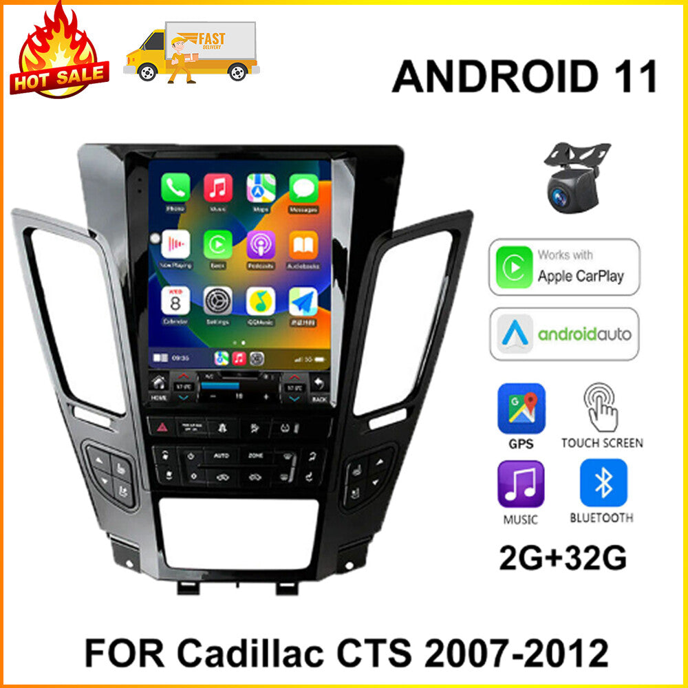 Car Carplay Radio Multimedia Player for Cadillac CTS 07-12 Android 11 GPS Stereo