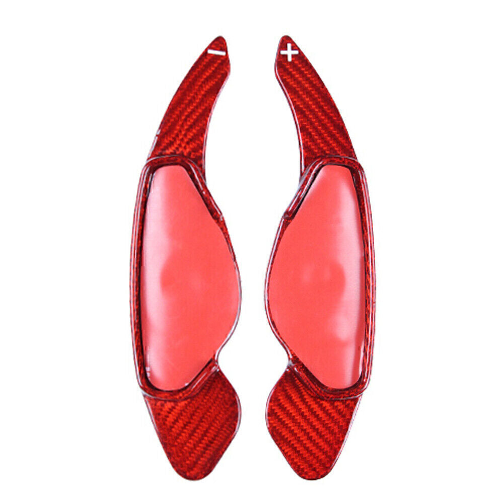 Carbon Steering Wheel Shift Paddle Shifter Extension Red Fit for Land Rover Evoque