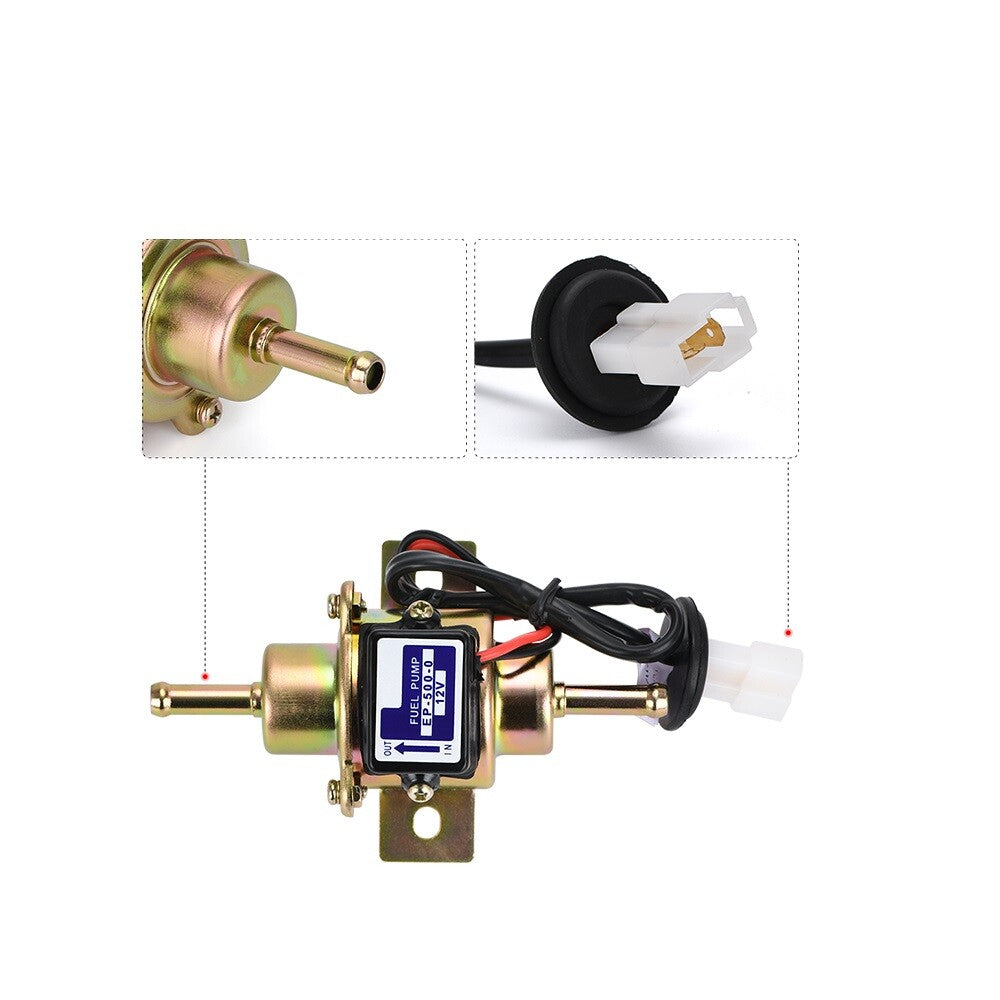 Gold 12V Low Pressure Gas Diesel Electric Fuel Pump EP-500-0 For Kubota Yanmar