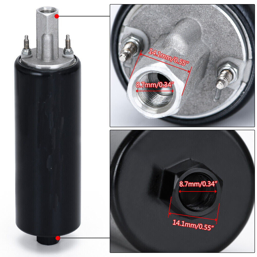Wal 255LPH Inline LS Swap High Pressure EFI Fuel Pump w/ Install Kit GSL392