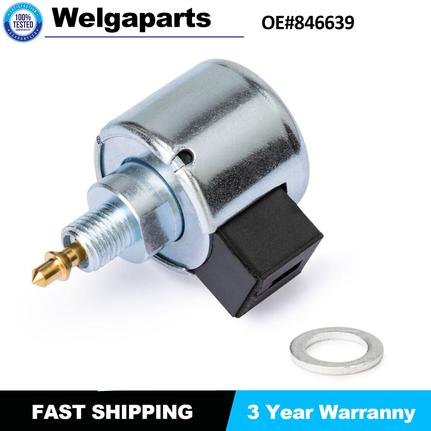 1PC Fuel Shut-Off Solenoid For Briggs  Lawn Garden Equipment Engine 846639