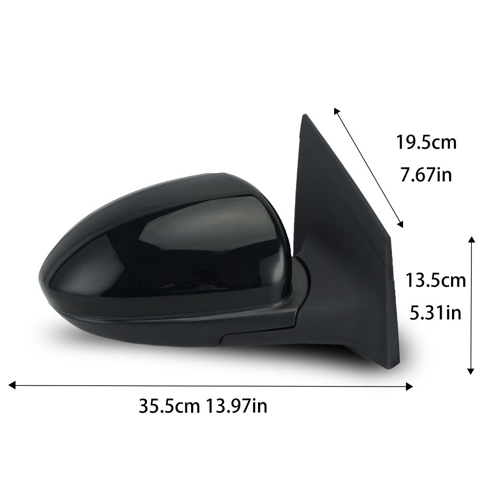 F¨¹r for Chevrolet for Cruze 2009-2014 Spiegelglas Au?enspiegel Rechts Schwarz 96831834