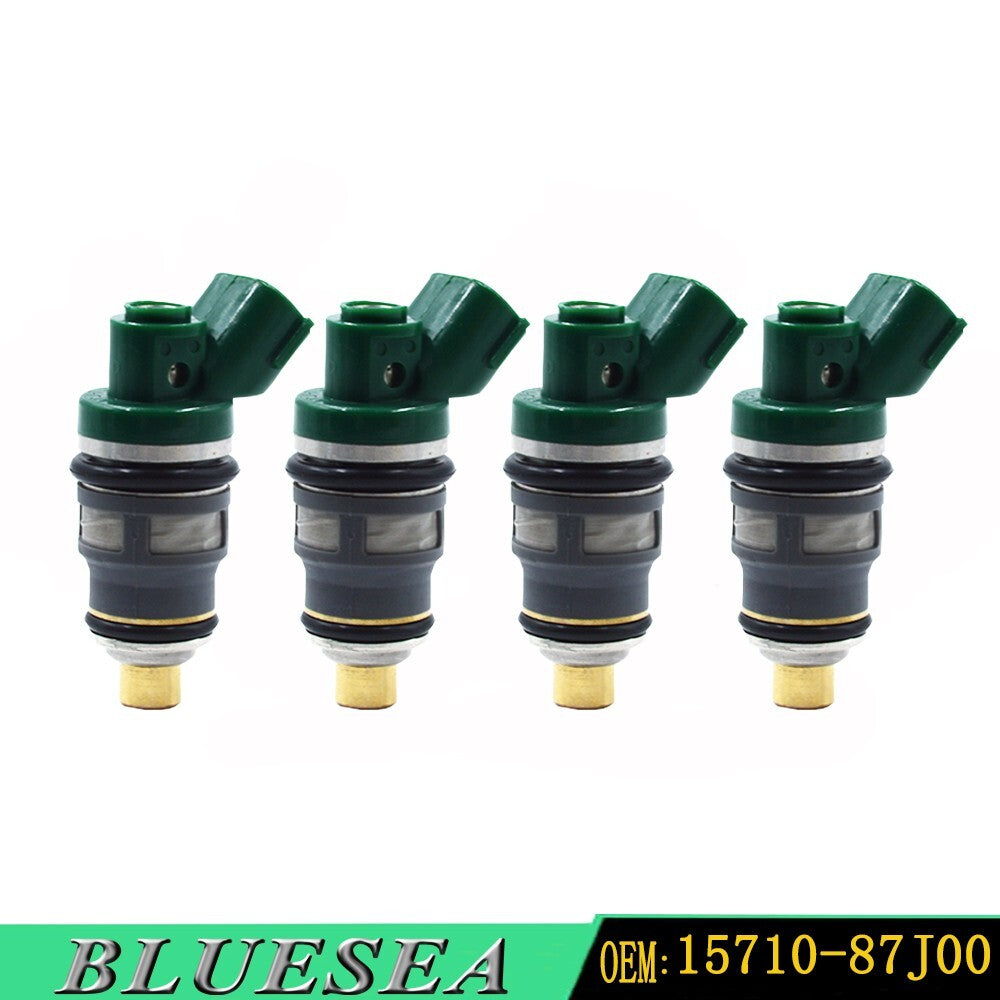 Set of 4 15710-87J00 Injectors for Suzuki DF40 DF50 1999-2010