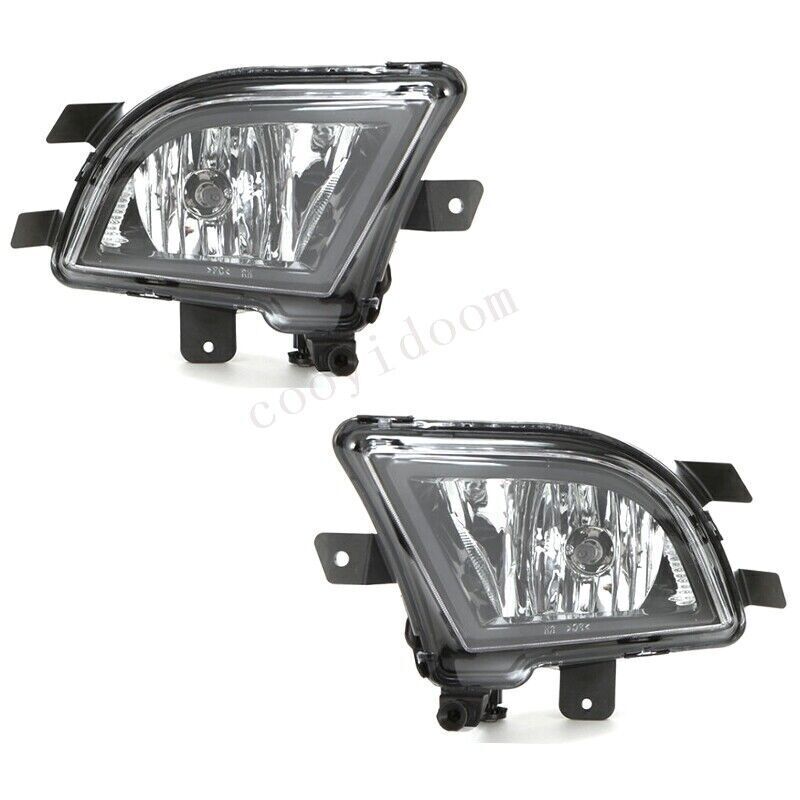 Clear Lens Fog Lights Kit +Bezel Switch Bulbs for VW for Jetta MK6 Sedan 2015-2017