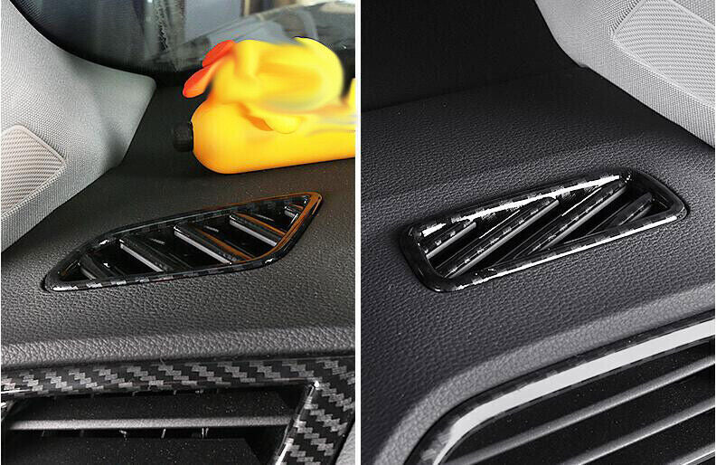 Fit for Audi Q3 2019-24 Carbon Fiber Inner Dashboard Upper Air Outlet Vent Trim