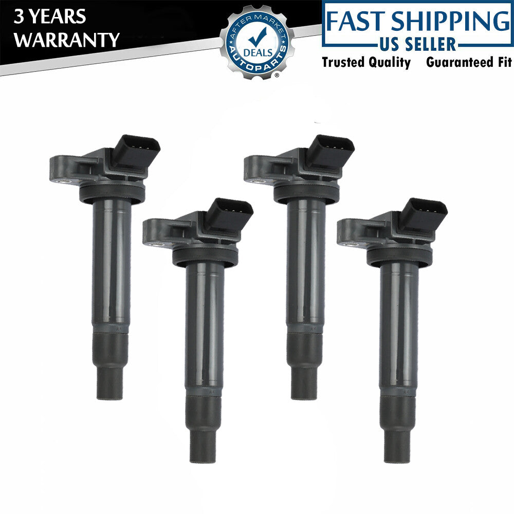 Set of 4 Ignition Coils for Toyota Tundra 4Runner SC430 for Lexus GS430 LX470 UF493