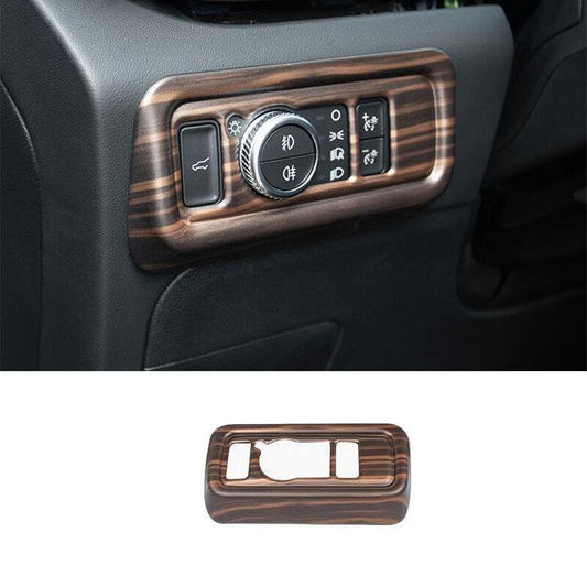 Headlight Switch Control Frame Trim for Ford Explorer 2020-2022 Matt Peach Wood