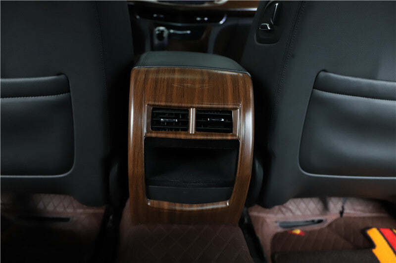 for Cadillac CT6 2016-20 Matte Wood Grain Inner Rear Air Outlet Vent Frame Trim