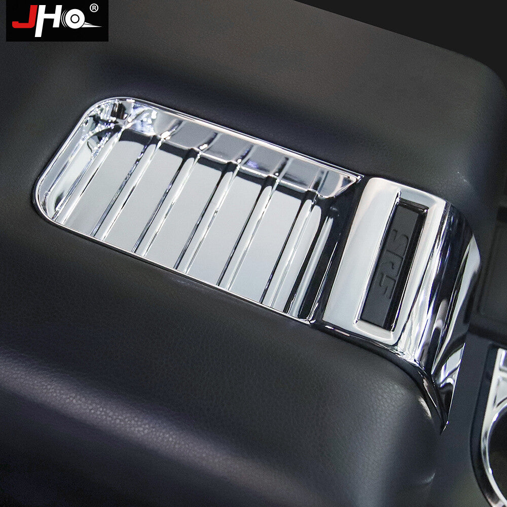 Car Central Armrest Cover Trim Chrome Silver Decor for Toyota Tundra 2014-2021