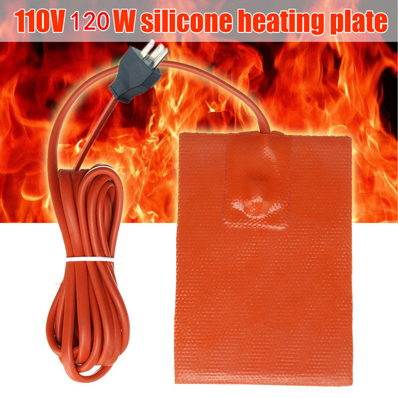 Car Engine Oil Pan Sump Tank Heater Electric Heating Pad Winter Tool With Plug