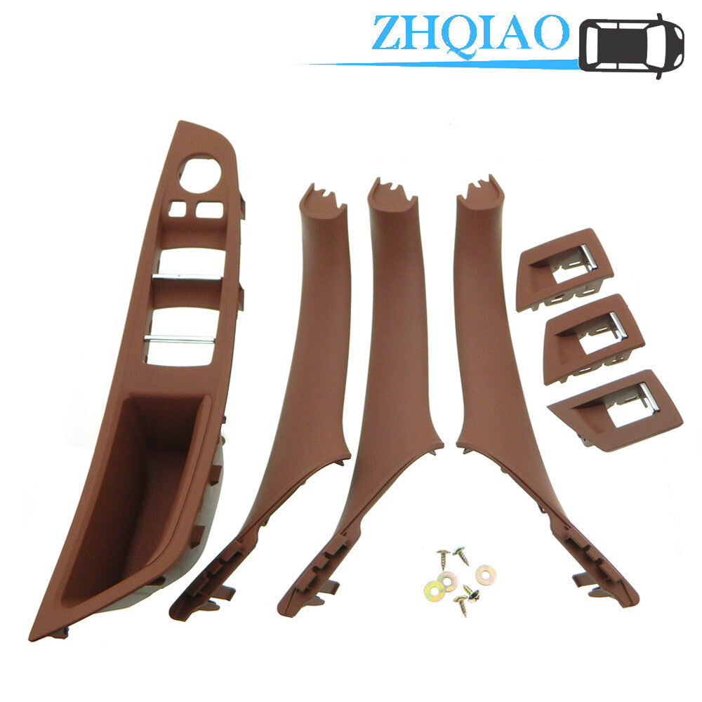51417261933 Driver Door Red Brown Pull Handle Cover Trim Fits for BMW F10 528i 550i