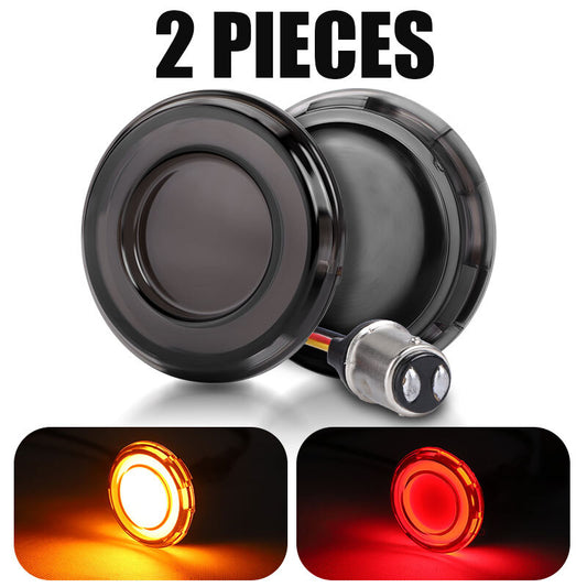 2pcs LED Brake Turn Signal Light 2 inch 1157 Bulb Red Amber fit Touring  Trike