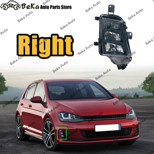Right-hand drive compatible with for Volkswagen MK7.5 GTI GTD 2017 2018 2019 DRL LED front bumper fog lights