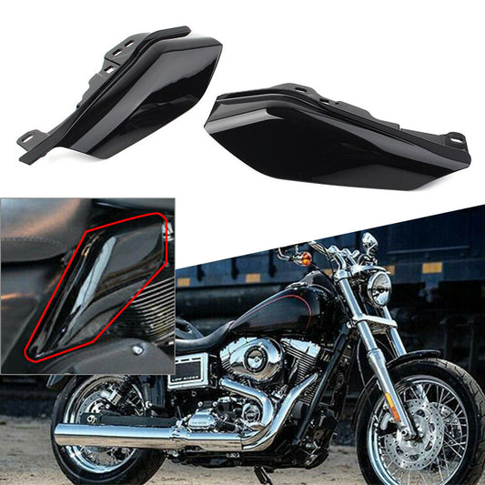 Mid-Frame Air Deflector Wind Heat Shield Trim Vivid Black FIT for Harley Touring