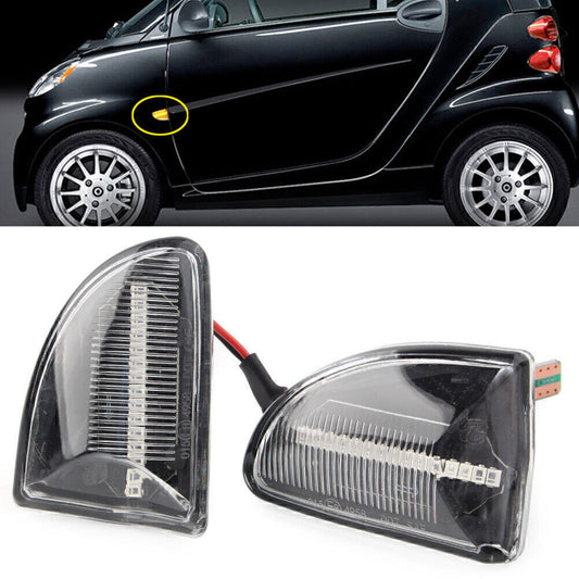 LED Sequential Dynamic Side Marker Light Turn Signal Light for Smart Fortwo W451