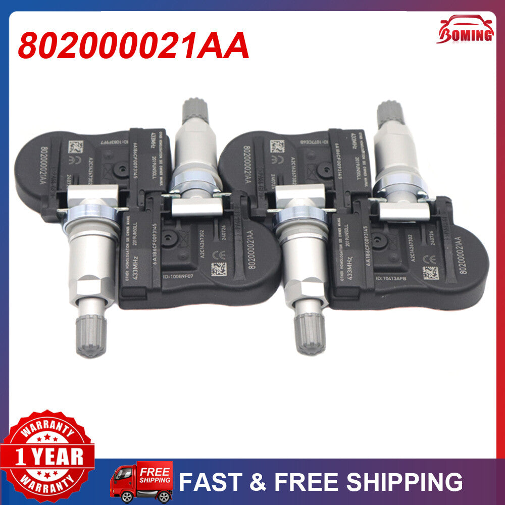 TPMS 802000021AA Tire Pressure Sensor Set for Chery Arrizo 5 7 Tiggo 3 3X 3xe 5