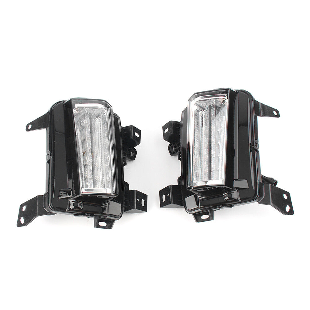LED DRL w/Turn Signal Bumper Fog Lights Lamps Fit 2017-2019 2018 for Cadillac XT5