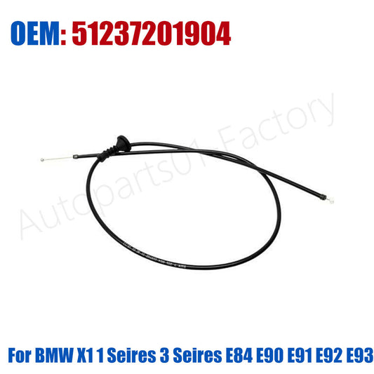 51237201904 Hood Release Cable for BMW X1 1 Seires 3 Seires E84 E90 E91 E92 E93
