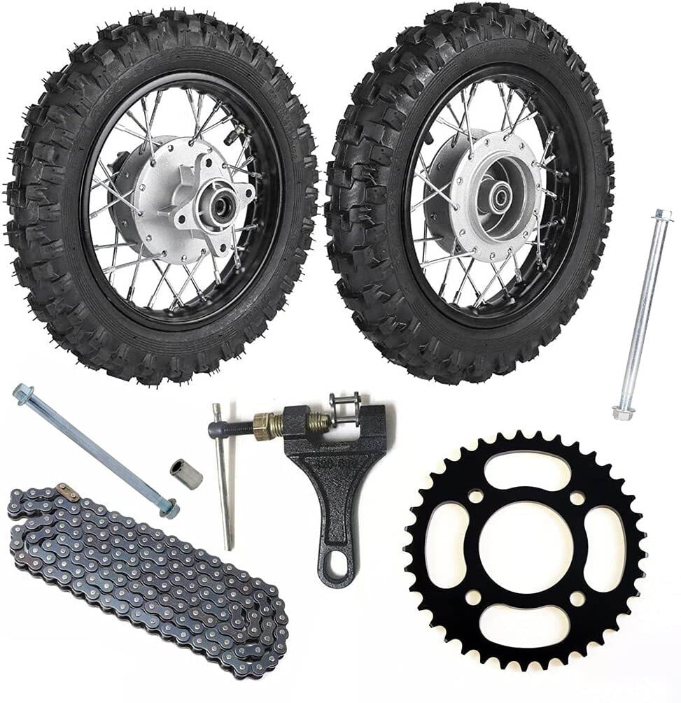 10-inch front and rear 2.50-10 rims suitable for Honda CRF50 XR50 TTR50 for mini off-road dirt.