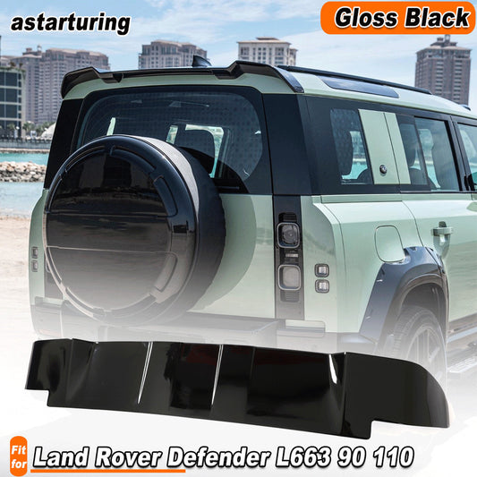 for Land Rover for Defender L663 90 110 2020-23 Glossy Black Rear Roof Spoiler Wing