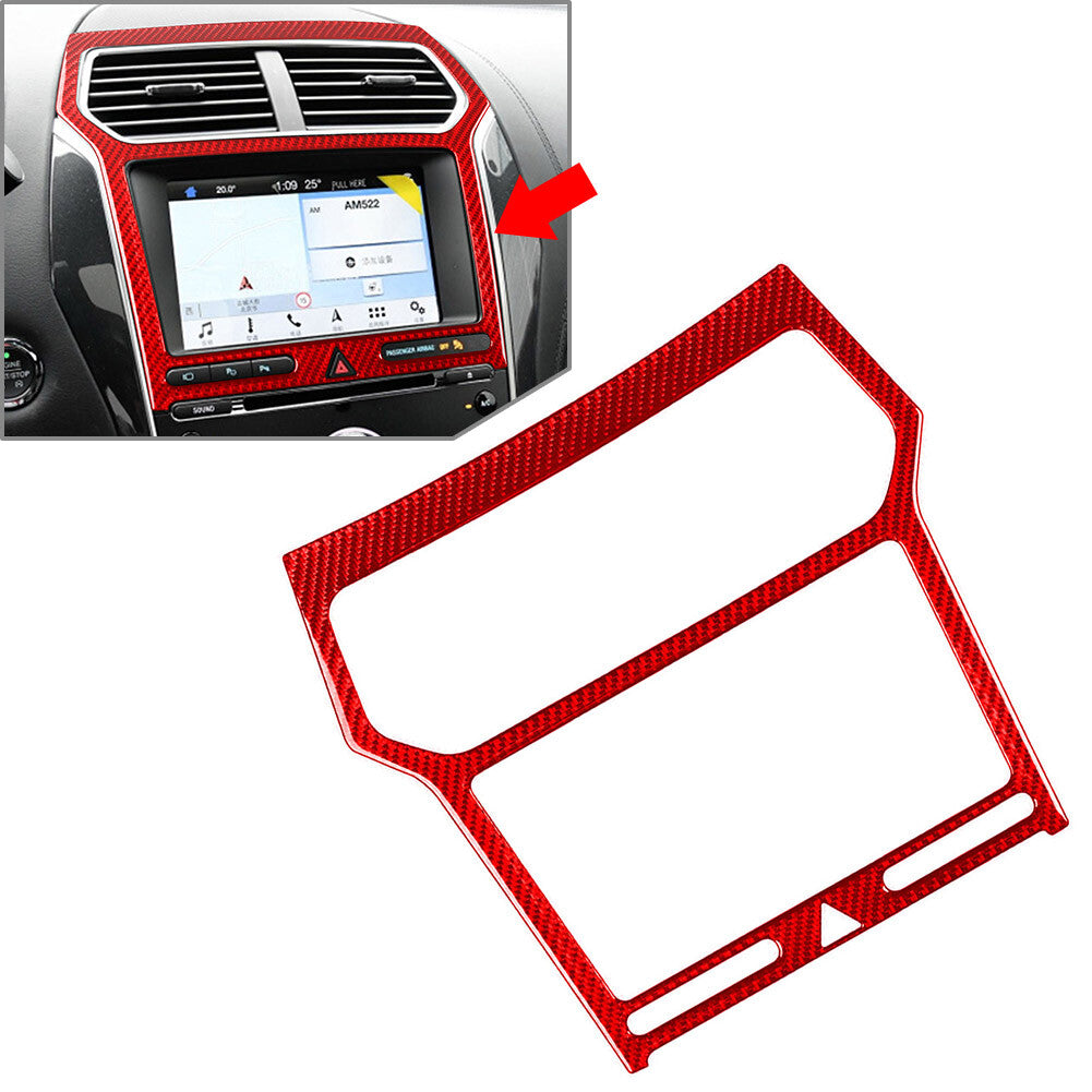 GPS Navigation Panel Frame Cover Trim for Ford Explorer 2013-2019